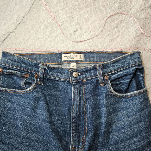 Abercrombie & Fitch Women's Skinny Jeans - Dark Blue - Picture 7 of 8